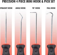 CARTMAN Precision 4 Piece Pick and Hook Set
