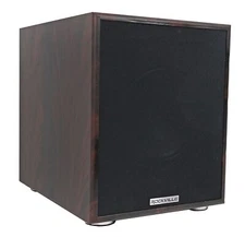 Rockville Rock Shaker Dark Wood 600w 10" Powered Home Theater Subwoofer Sub