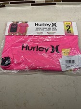 Hurley youth 2Pc UPF 50 Swim Top Rash Guard Quick Dry Long/Short Sleeve NEW