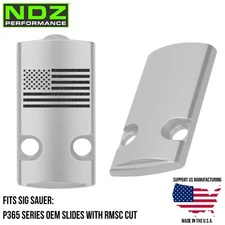 NDZ RMSC Sig P365 P365XL XMacro Fuse Optic Sight Plate Cover Aluminum Engraved