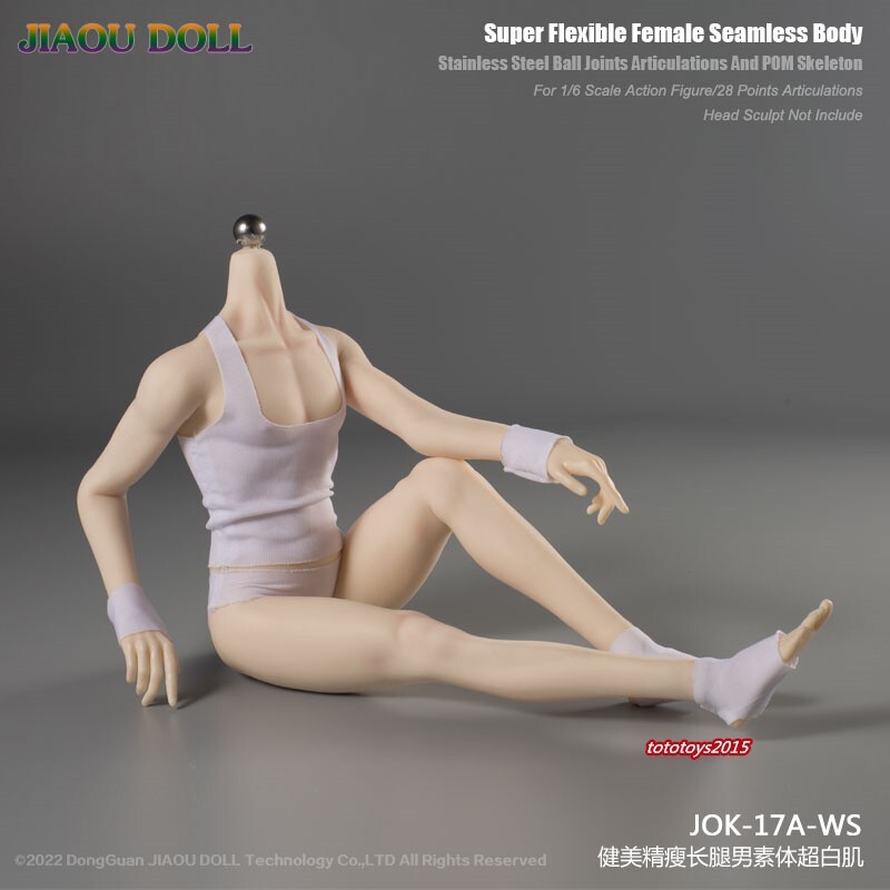 1:6 Scale JIAOU DOLL JOK-17 Super Flexible Seamless Male Body