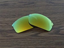 24K Gold polarized Replacement Lenses for Oakley Flak Jacket