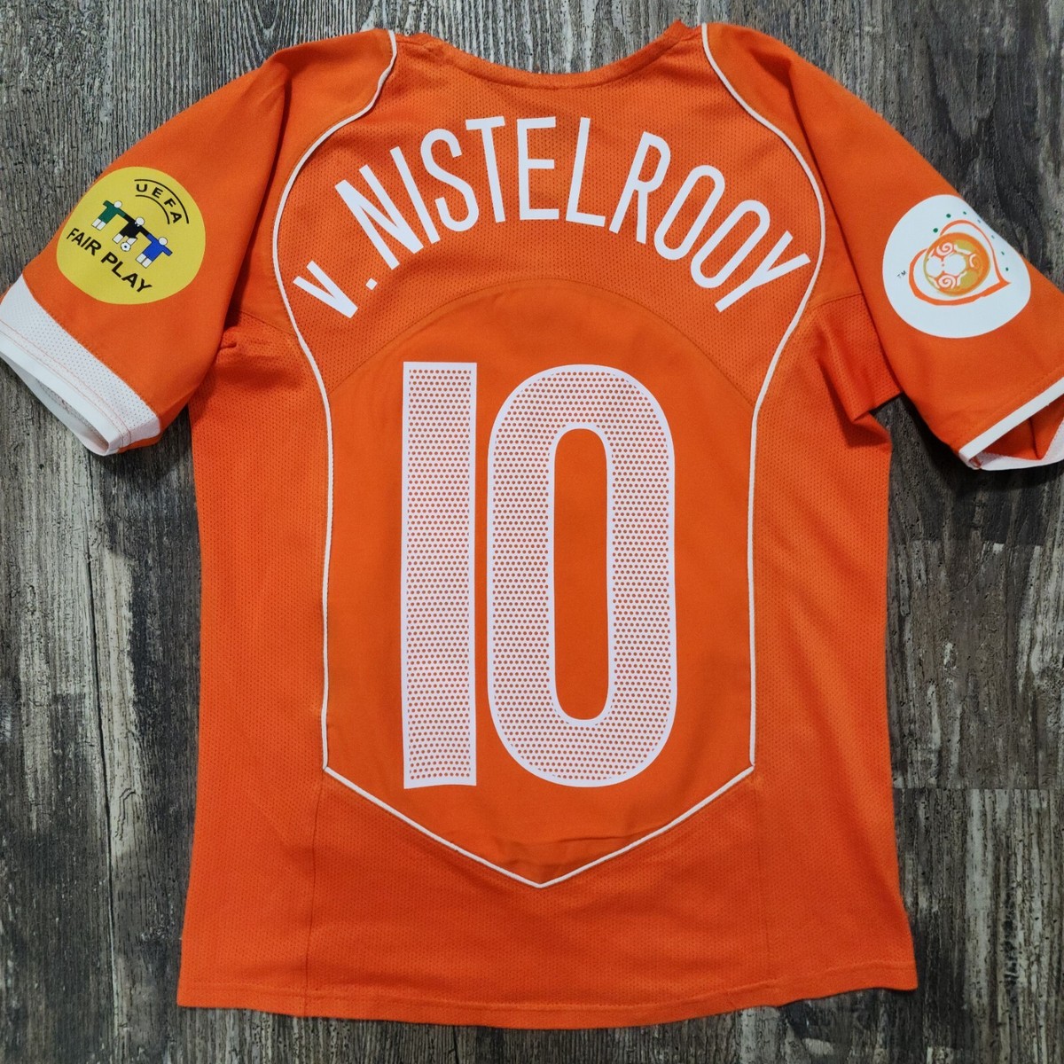 2004 Nike Netherlands Home Soccer Jersey Ruud Van Nistelrooy
