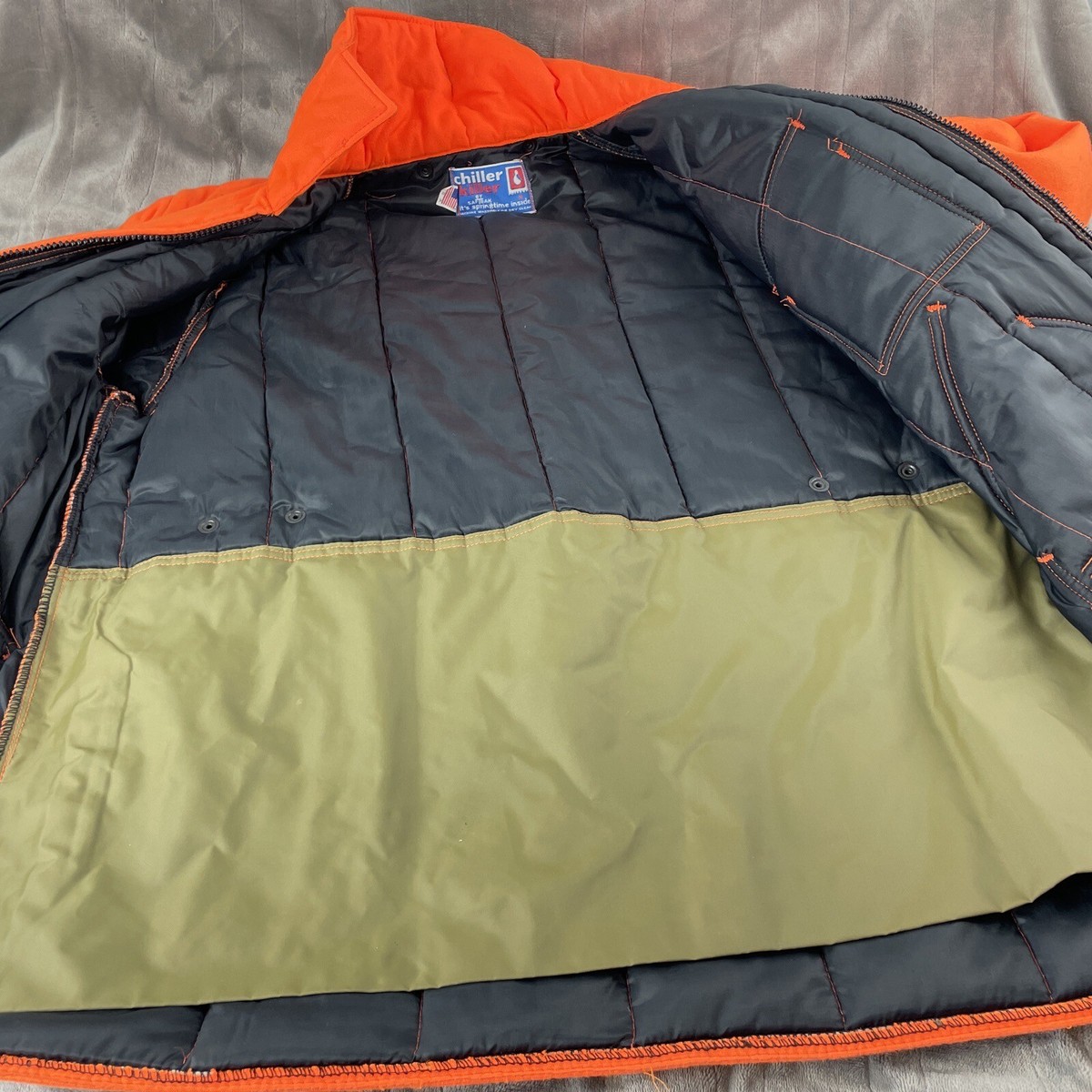 Chiller Killer by SafTbak Jacket Mens Large Orange Hunting Coat | eBay