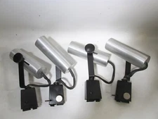 1960s Set 4 Lightolier Midcentury Lytespan #7622 Track Lighting Heads