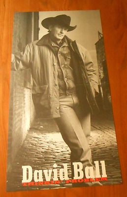 David Ball Thinkin’ Problem Poster 2-Sided Flat Square 1994 Promo 12x24 ...
