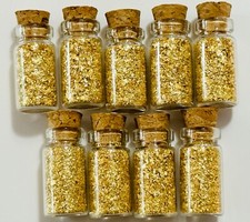 9 Bottles of Gold Leaf Flakes....1ml.... Lowest Price online
