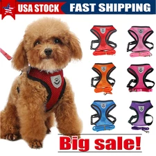 Cat Dog Pet Harness Adjustable Control Vest Dogs Reflective S M L XL Leash