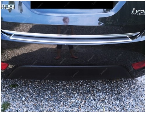 Borde inferior de maletero trasero cromado acero inoxidable para Hyundai IX20 IX-20 2010 en adelante - Imagen 5 de 11