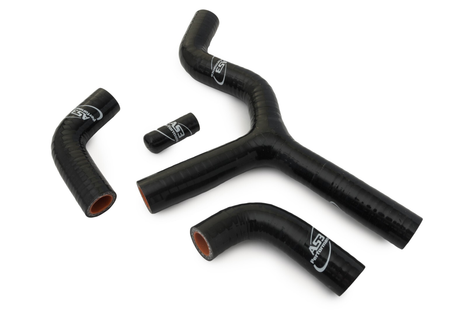 AS3 SILICONE RADIATOR HOSES for KTM 400 450 525 EXC 2001-2007 THERMOSTAT BYPASS