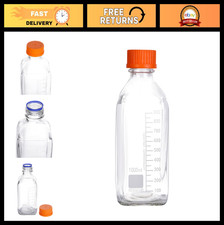 4 Pack 1000ml Graduated Glass Storage Bottles with GL45 Polypropylene Caps