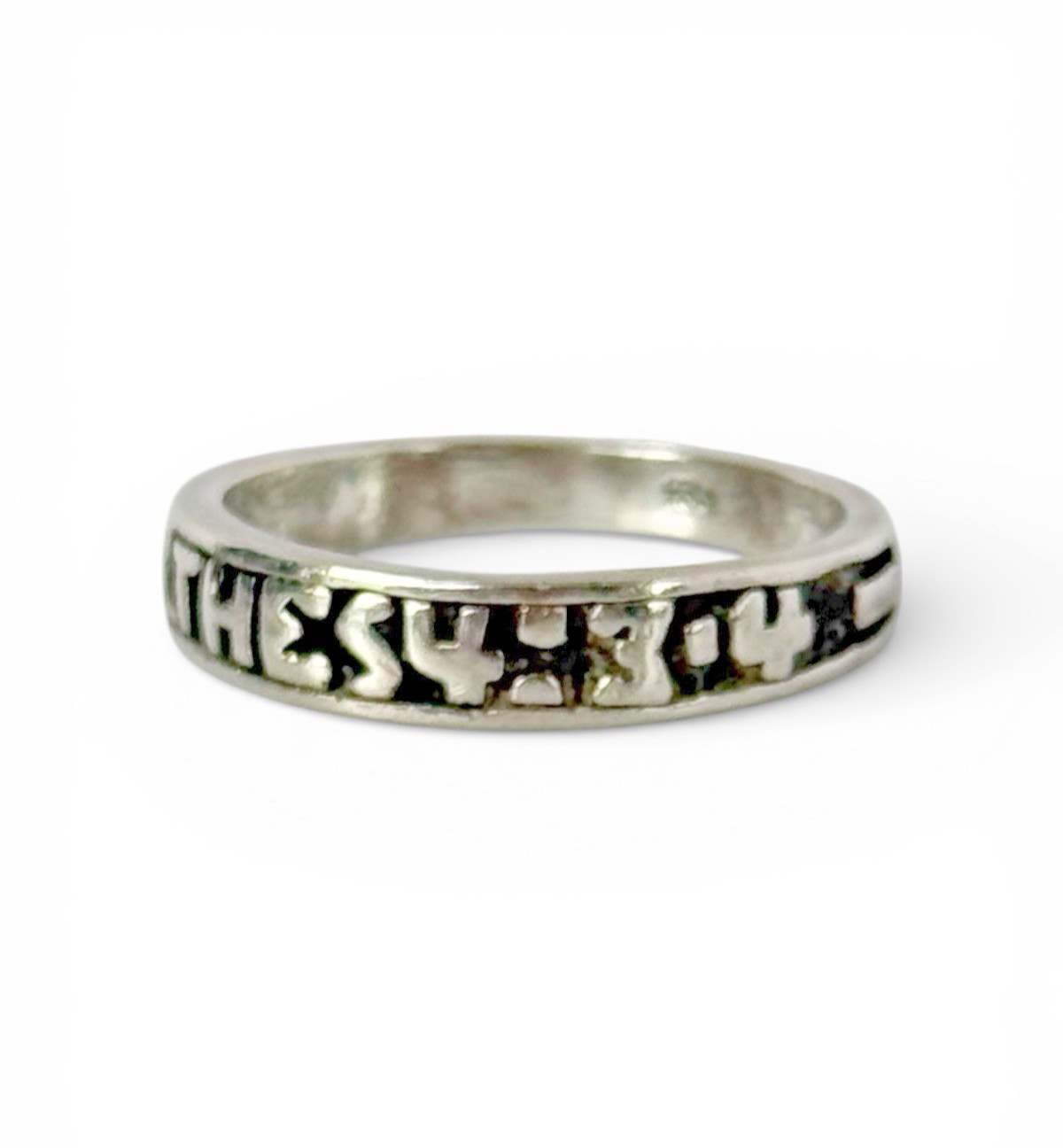 Sterling Silver Christian Scripture Ring Ephesian… - image 1