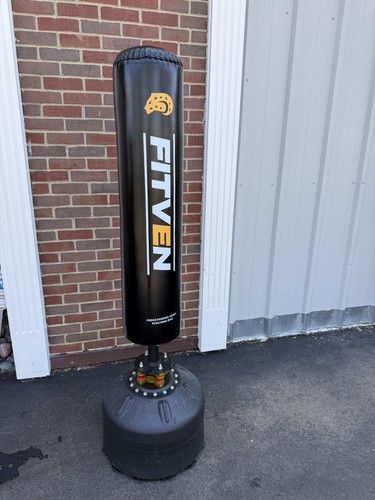 FITVEN Standing Freestanding Punching Bag Standing Bag Black Heavy Duty Training