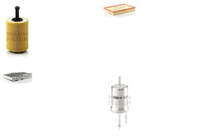Inspektionspaket Filtersatz XL MANN-FILTER Filtereinsatz Leitungsfilter für VW 2