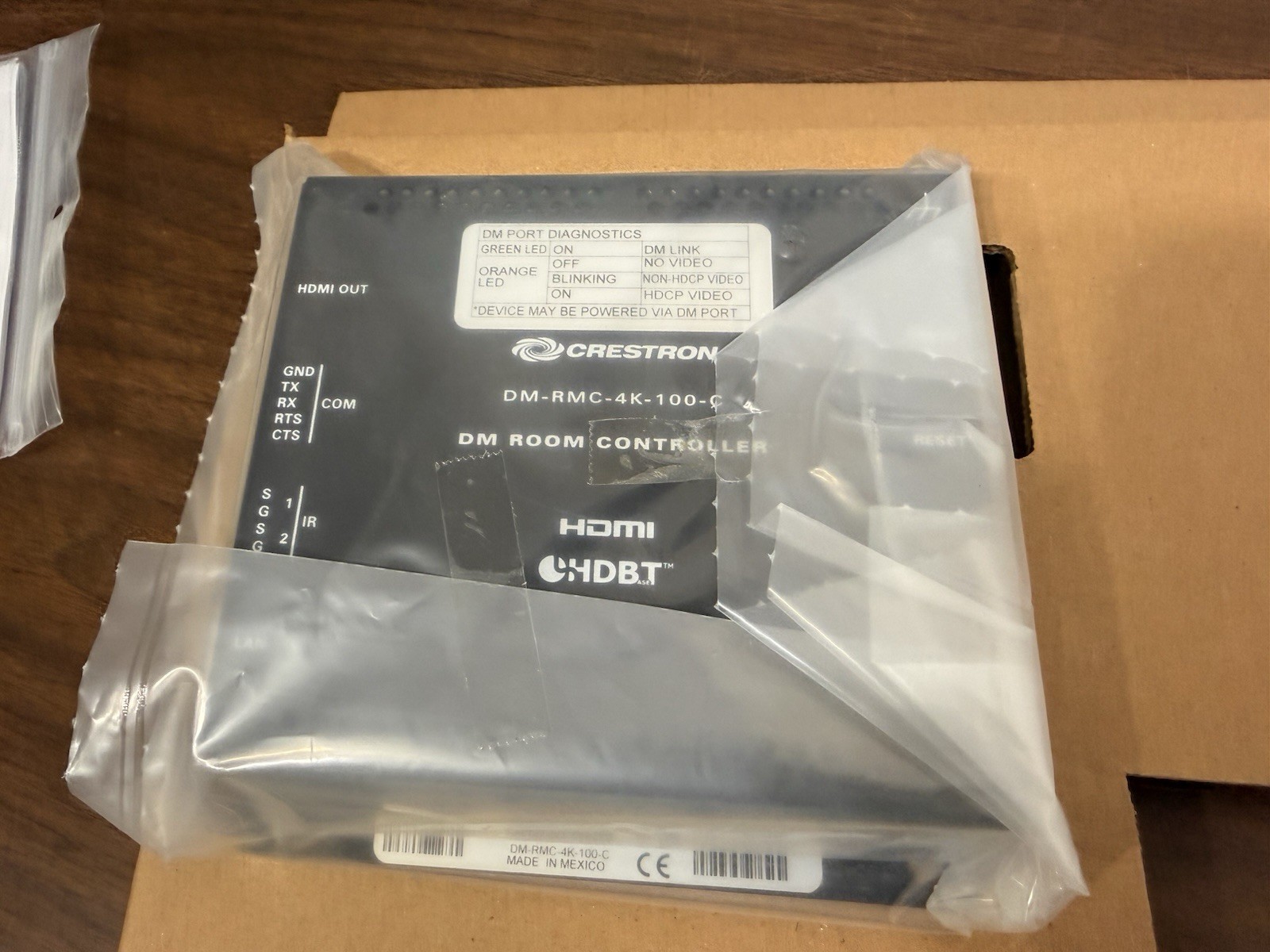 Crestron DM-RMC-4K-100-C 4K Digital Media 8G + Receiver and Room Con. 100  NEW