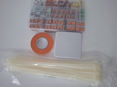 205stk Männerbox Sortiment  Wago Klemme Set Box  Reparatur Geschenk Isolierband