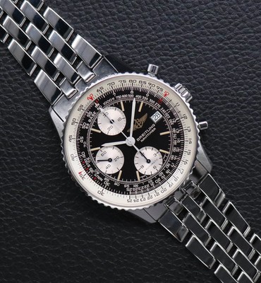 Breitling Old Navitimer A13022 Chronograph Black Dial 1999 - 2 Jahre Garantie
