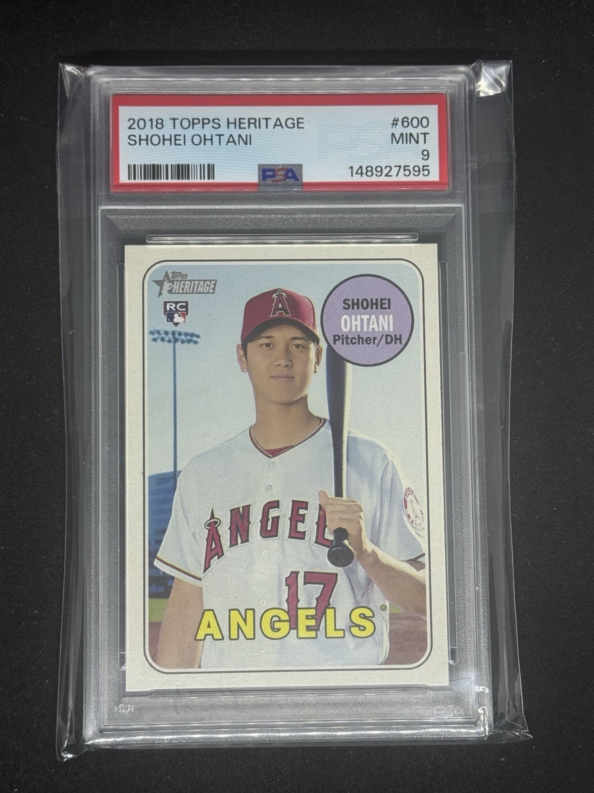 2018 Topps Heritage Shohei Ohtani Rookie #600 RC! 🔥 PSA 9!  view 7