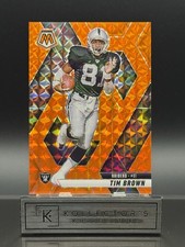 2025 Panini Mosaic Football Tim Brown #139 Orange Prizm /199 Oakland Raiders