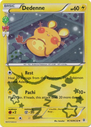 Dedenne - RC10/RC32 - Uncommon NM, English Pokemon Generations