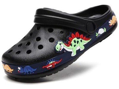 Toddler Boys Girls Cute Clogs Garden Shoes Slip on 12.5 Little Kid B-black