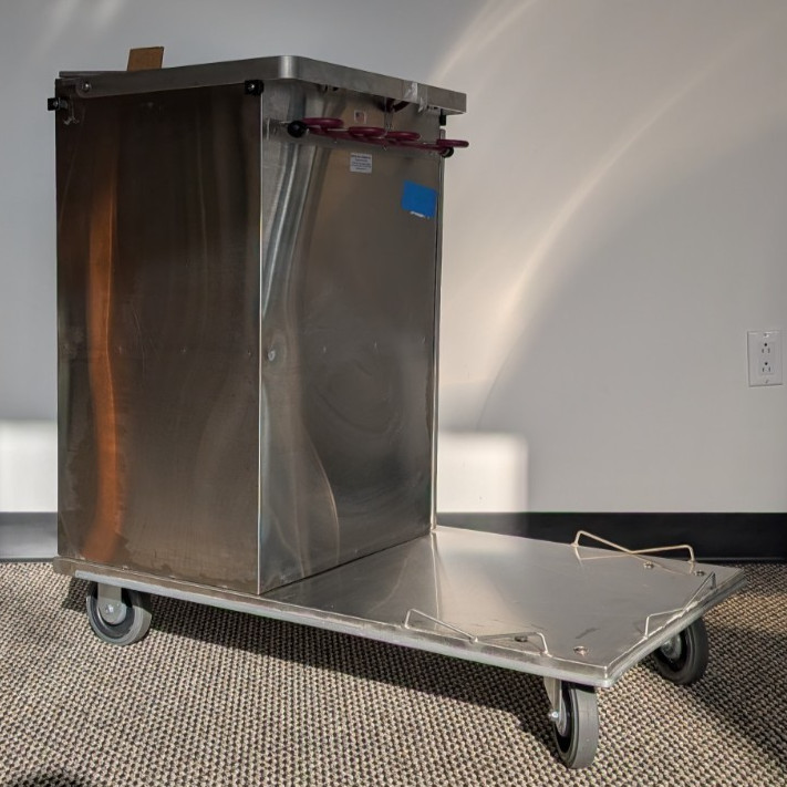 Royce Rolls #F30 Stainless Steel Mini-Size Non-Folding Housekeeping Cart 