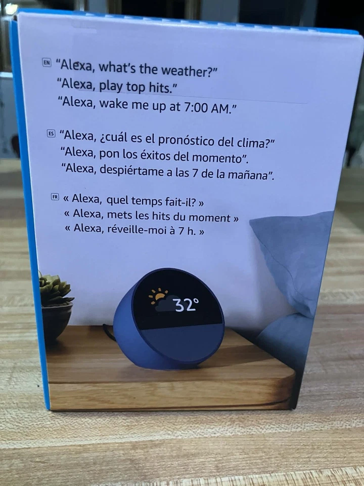 alexa echo Spot with clock Blue - Image 2 of 2
