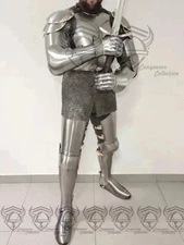 German Gothic Full Body Armor Medieval Knight Costume Cosplay Halloween Armour