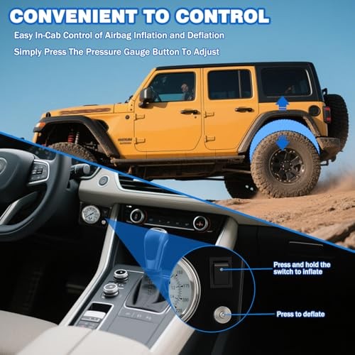 Air Bag Compressor Kit, On Board Air Compressor System with Air Ride 