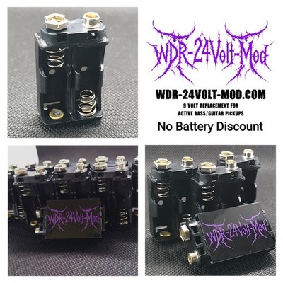 WDR-24Volt-Mod Active Guitar/Bass Booster For EMG & Fluence (No Battery)