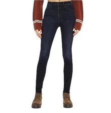 MOTHER DENIM Super Swooner Howling At The Disco Ball Dark Wash Jeans - Size 27