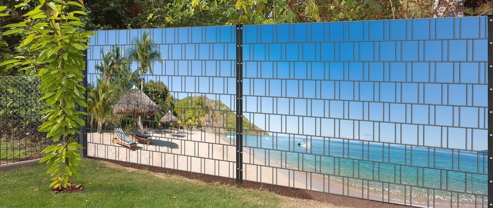 Sandstrand - Panorama XL bedruckte Sichtschutzstreifen für Zaun - Bild 2 von 3