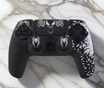 PS5 Venom Spiderman Controller Cover Replacement Shell Playstation 5 BDM 020