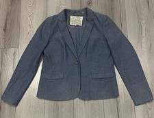Jack Wills Blazer - Blue with Small White Dots - Size 14