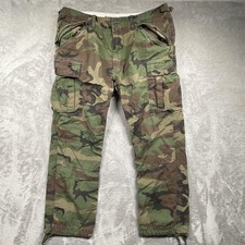 Polo Ralph Lauren Pants Mens 36x30 Camo Utility Cargo Surplus Chino Army Canvas