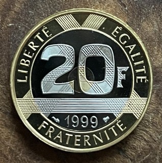 20 FRANCS . MONT SAINT MICHEL . 1999 ( FRAPPE BE ) . ( Voir photos recto verso )
