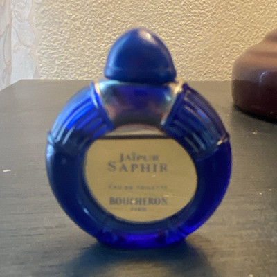Boucheron Jaipur Saphir Blue Glass Perfume Bottle Jaipur Saphir