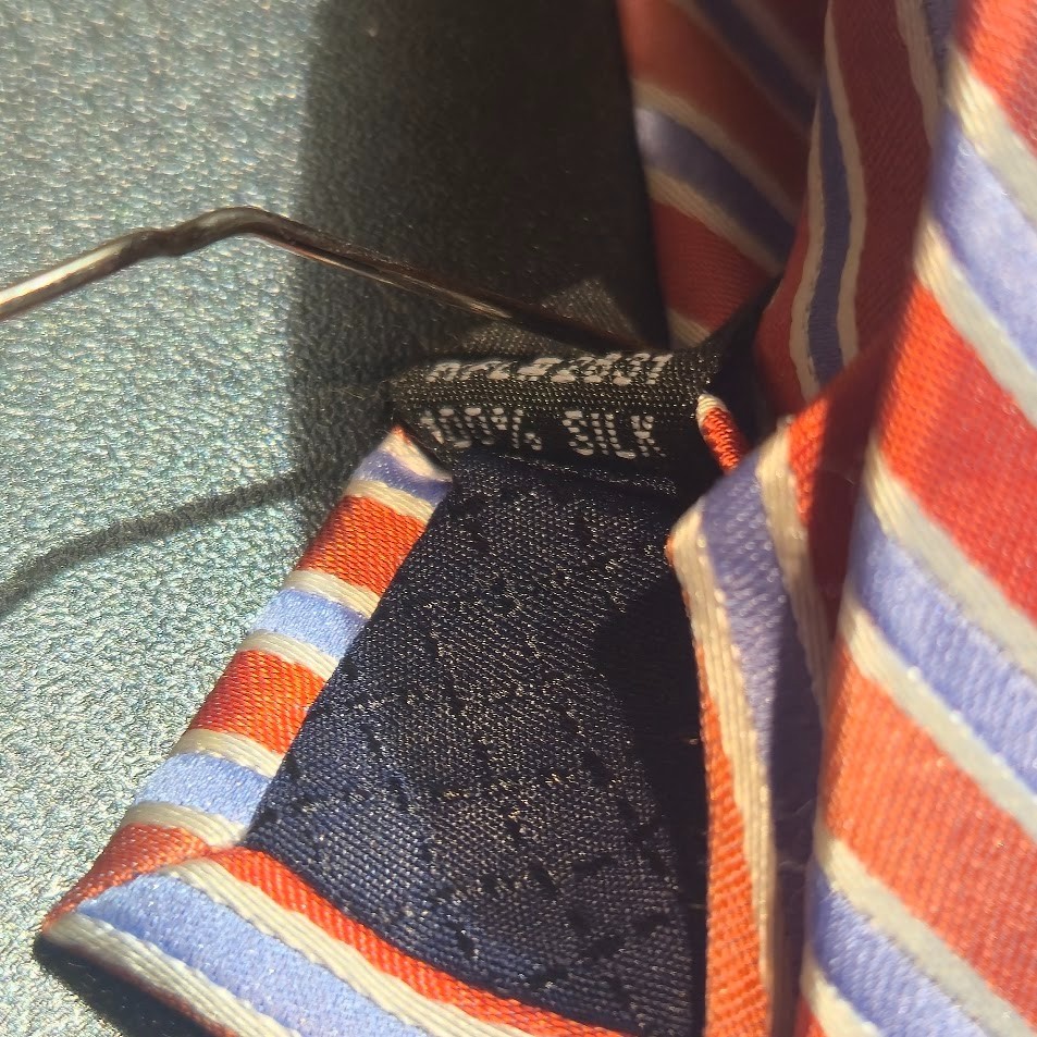 Club Room Diagonal Striped 100% Silk Repp Tie image 4