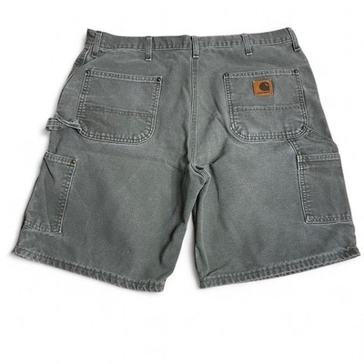 Carhartt ダブルニー ショーツ B80 MOS USA製 カーハート Vintage Carhartt Double Knee Carpenter Shorts B80 Mos Green Size