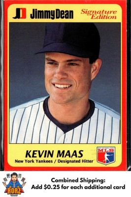 1991 Jimmy Dean Signature Edition #23 Kevin Maas New York Yankees