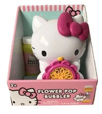 Sanrio Hello Kitty Flower Pop Bubbler Bubble Machine and 4oz Solution Party Fun