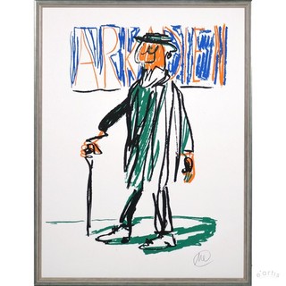 MARKUS LÜPERTZ ORIGINAL SCREENPRINT ARCADIA JAZZ DÜSSELDORF SIGNED VP: €1290