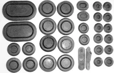 1965 1966 MUSTANG RUBBER PLUG KIT, COMPLETE