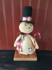 Primitive Christmas  Standup snowman doll, Christmas doll, Christmas snowman