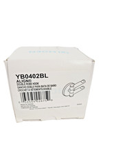 Moen YB0402BL Align Double Robe Hook Matte Black Wall Mount Bathroom Hook