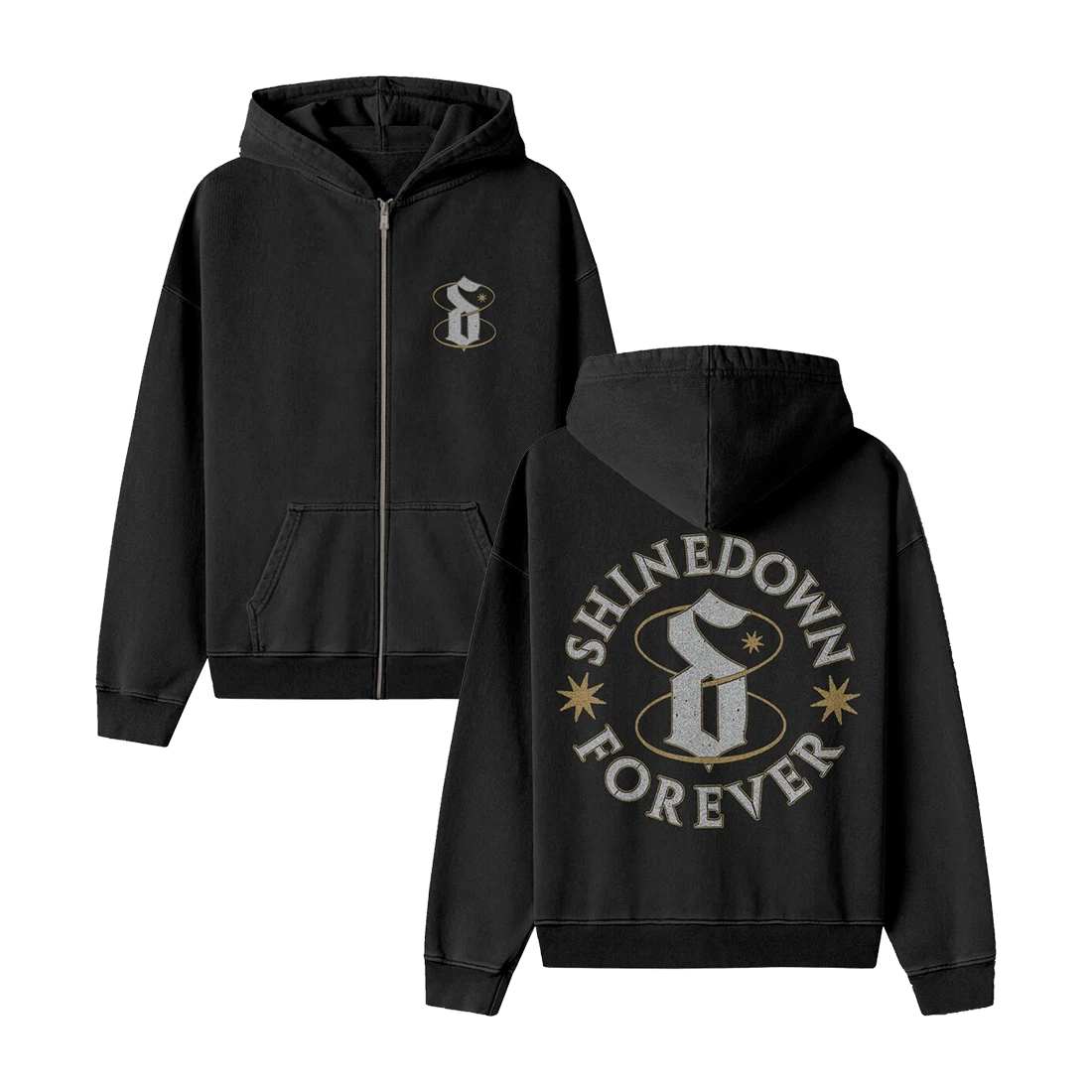 Shine Down Forever Double Sided Zip Hoodie