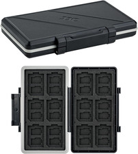 36 Slots Memory Card Case Water-Resistant Anti-Shock Memory Card Wallet for 24 M