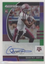 2020 Prizm Draft Picks Rookies Purple & Green /149 Quartney Davis #274 Auto 0jj3