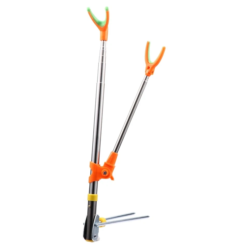 1pc Fishing Rod Holder Adjustable Fishing Pole Stand Outdoor Fishing Rod Rack - Image 2 of 4