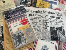 1940s ‘YANKS’ WW2 Nostalgic Wartime Memorabilia Replica Pack ~ MEMORY AID’